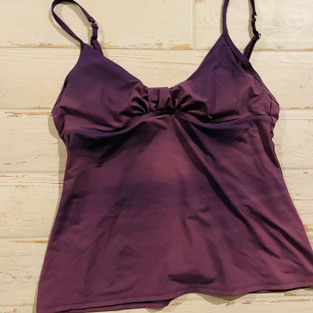 Calvin Klein purple flory bikini top size 10